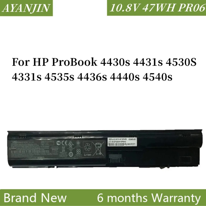 PR06 Battery for HP ProBook 4430s 4431s 4530S 4331s 4535s 4436s 4440s ...