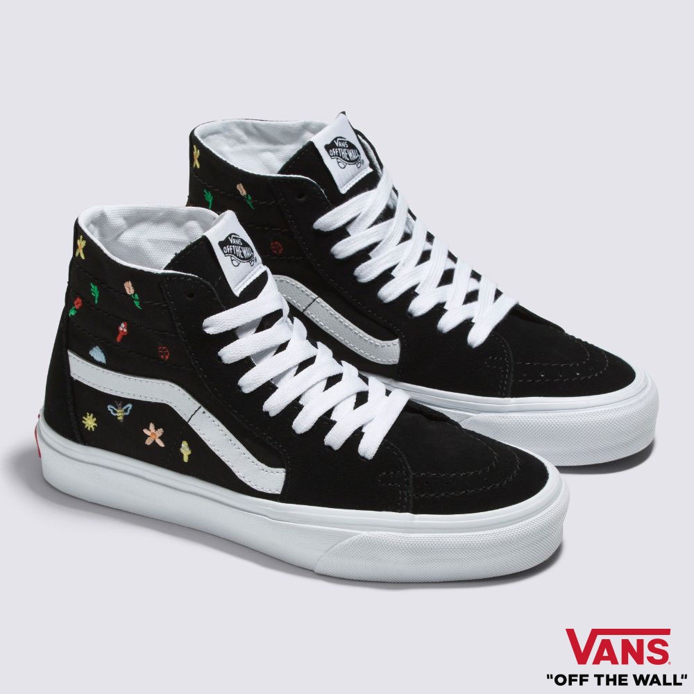 Vans Garden Party Sk8-Hi Tapered Sneakers Women (Unisex US Size) BLACK ...