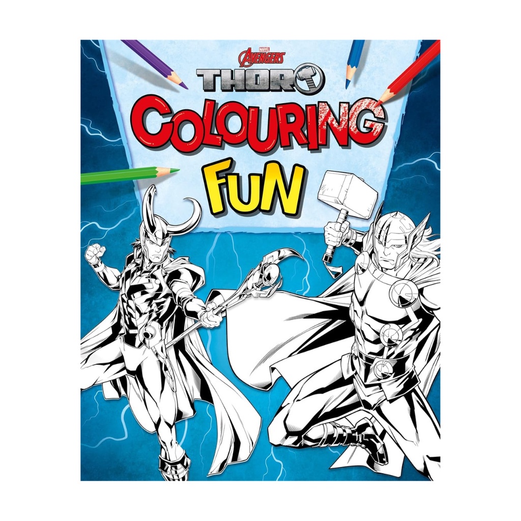 Marvel Avengers Thor Colouring Book For Kids To Color Fun Marvel ...