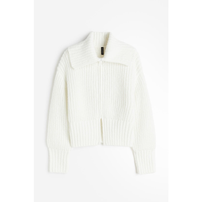 White cable hot sale knit cardigan