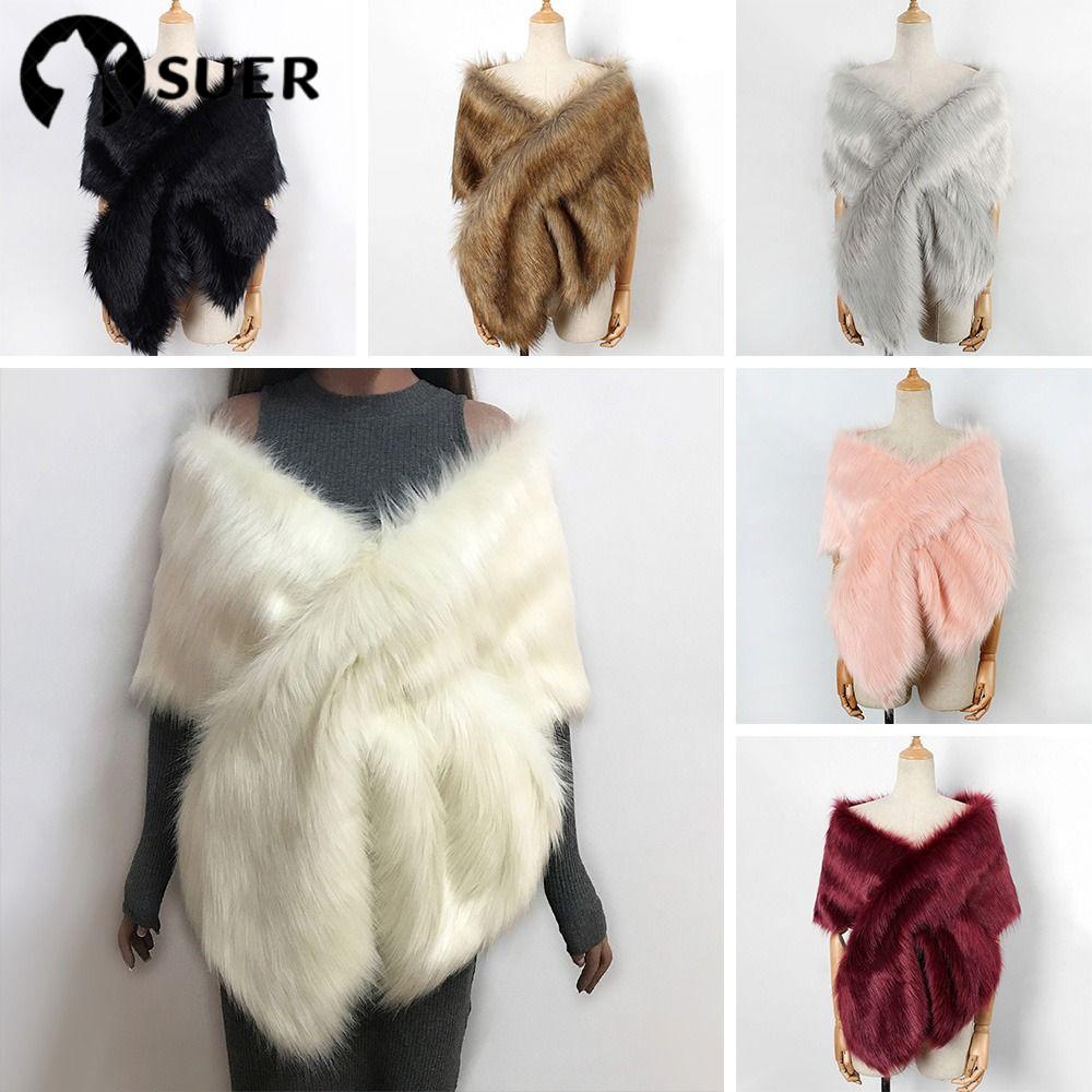 Fur on sale wrap shawl