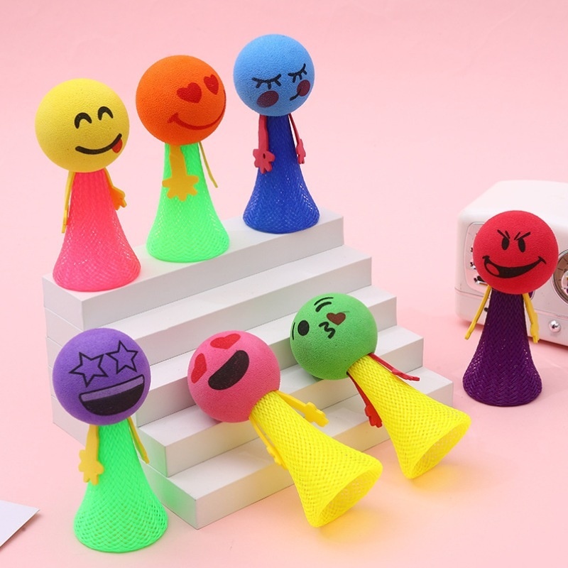 Nbycdn Spring man bouncing elf toy expression smiley decompression ...