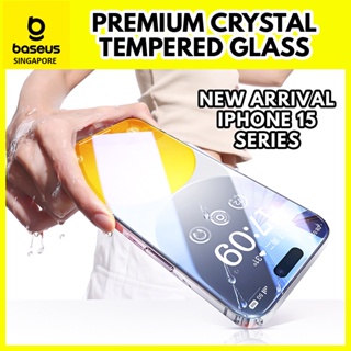 BASEUS Schott Series for iPhone 15 Pro Max Screen Protector Full Cover  Schott Glass Clear Film with Dust Filter