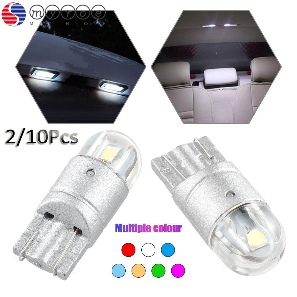 MYROE 2/10Pcs Car Interior Bulb Map Dome License Plate 3030 2SMD Wedge