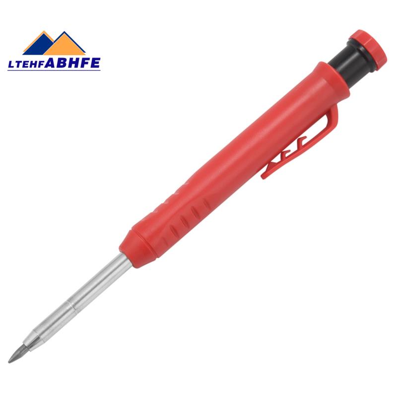 Deep Hole Marker Premium Mechanical Pencil Marker with Integrated  Sharpener-for Wood, Metal,Stone I Drill Hole Marker