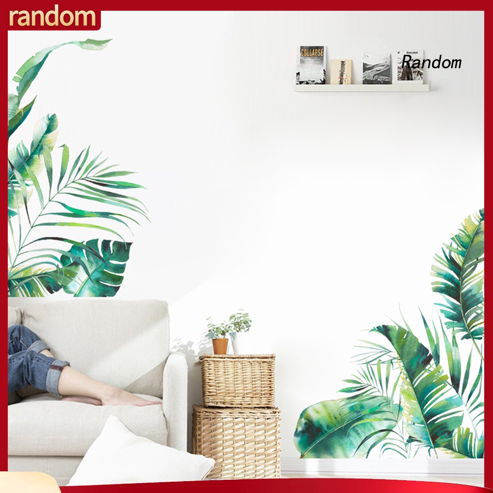 Coconut Palm Tree Sticker Tropical Beach Wall Decal Living Room Backdrop  Sticker