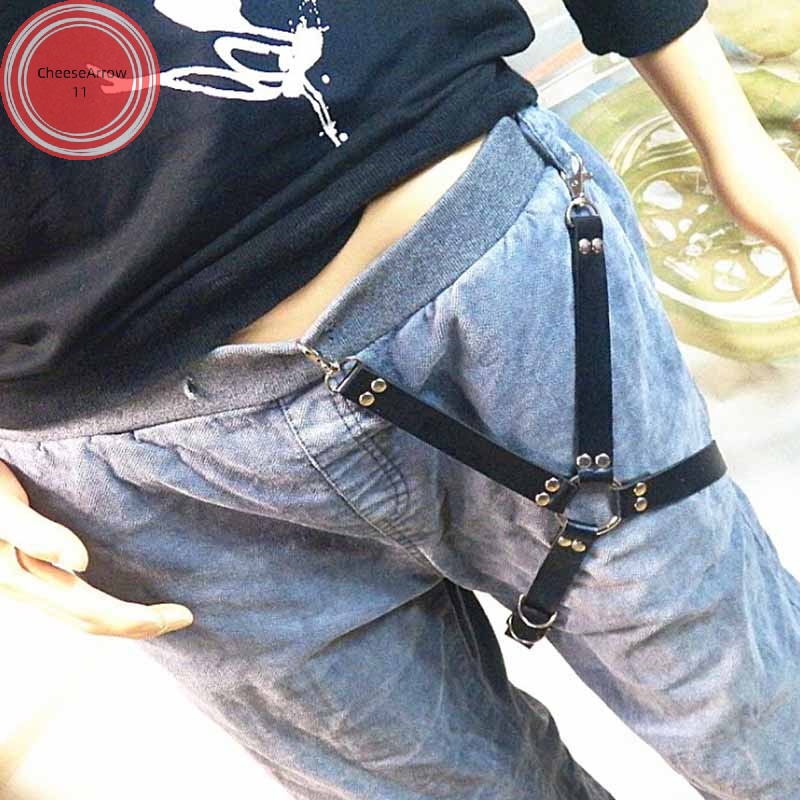 CheeseArrow Women Leather Garter Belts Straps Waist Thigh Leg Bondage