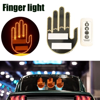 Middle Finger Car LED Light Car Finger Light With Remote Road Rage
