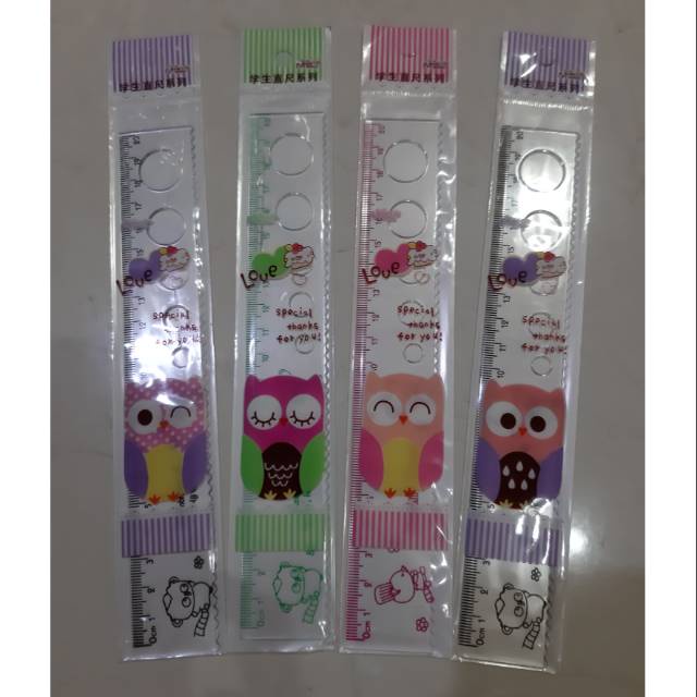 Ruler 20cm OWL CONAN RABBIT (1pc) | Shopee Singapore