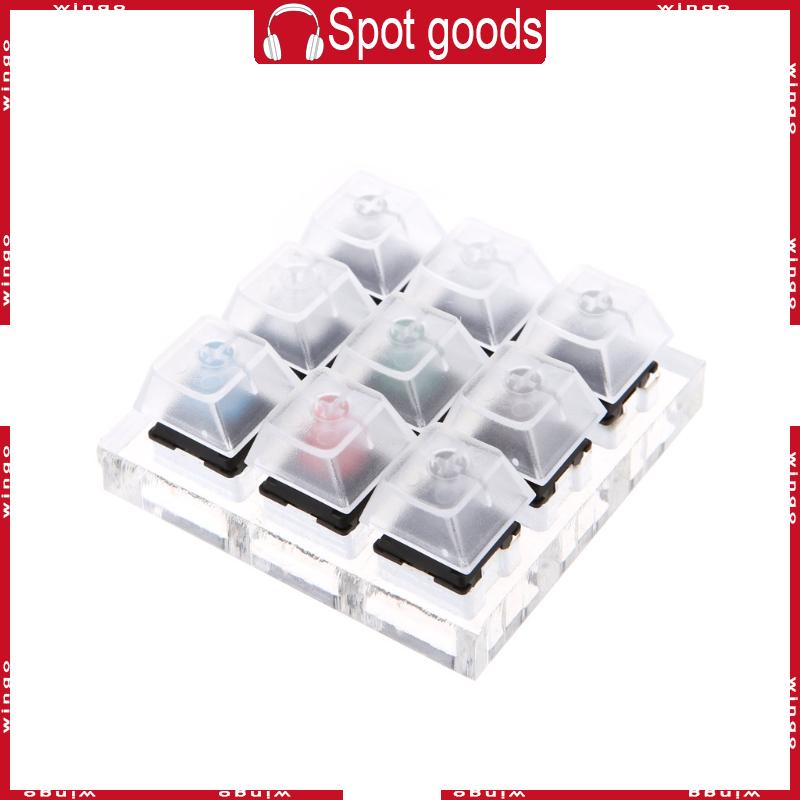 WIN Switch Test Tool Keycaps 9 Switches Testing Kit for Cherry MX