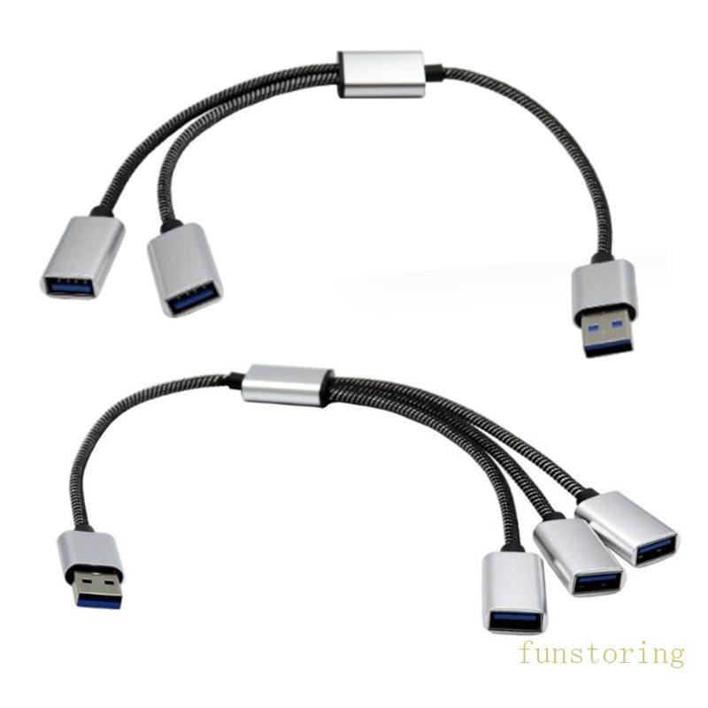 FUN USB Male to 3 2 USB Female Extension Cord Converter Power Split ...