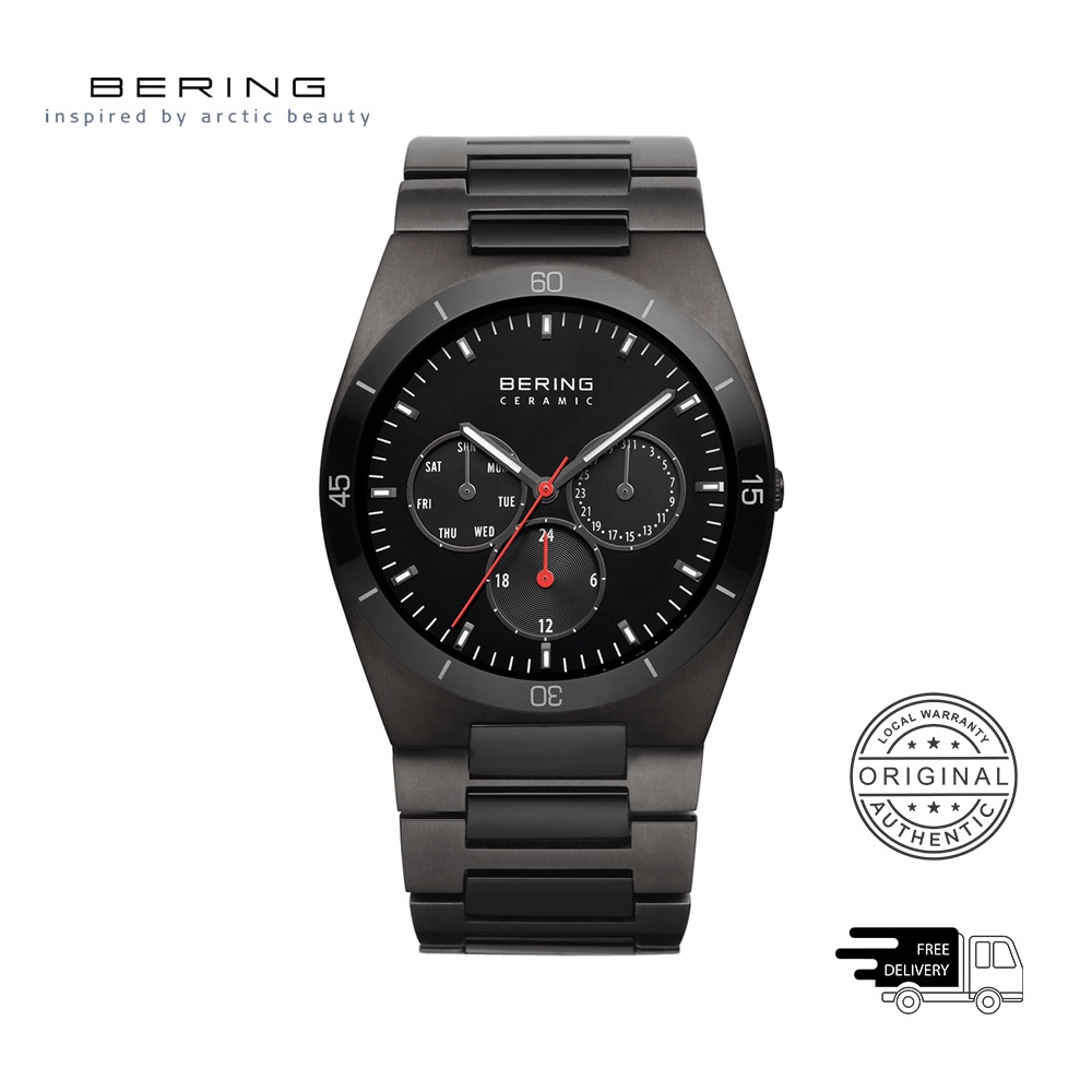 Bering Ceramic 32341-792 Black 41 mm Men's Watch | Shopee Singapore