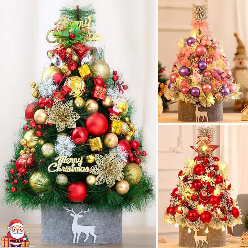 60cm Pine Needle Festive Table Christmas Tree Decoration Package