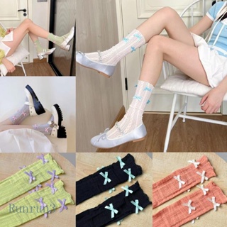 Hollow Bandage Japanese Style Hosiery Lace Sock Bow Boat Socks