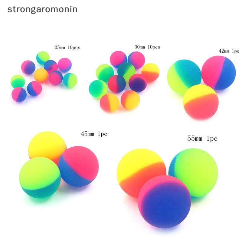 NI 1/10 pcs Moonlight High Bounce Ball Elastic Juggling Jumping Balls
