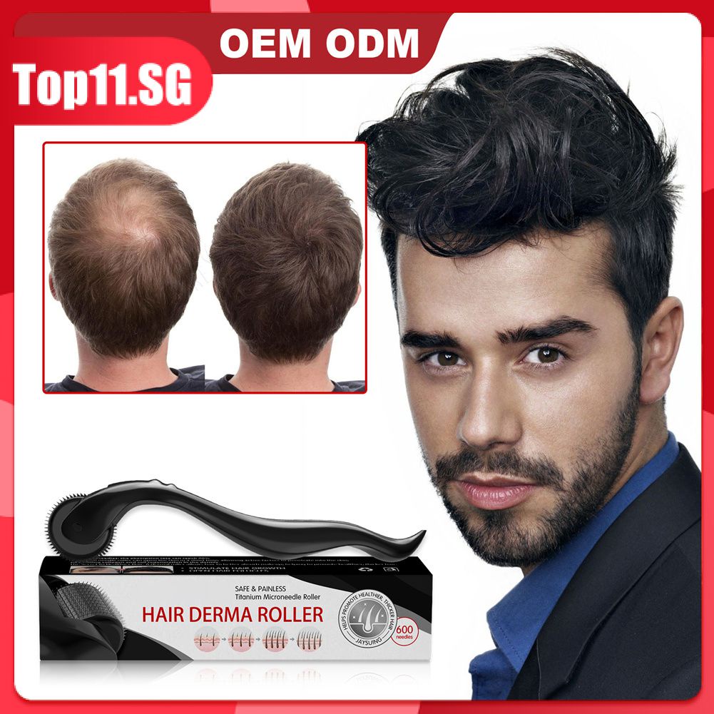 Jaysuing Micro Roller Dermaroller Titanium Hair Regrowth Beard Growth Anti Hair Loss Treatment