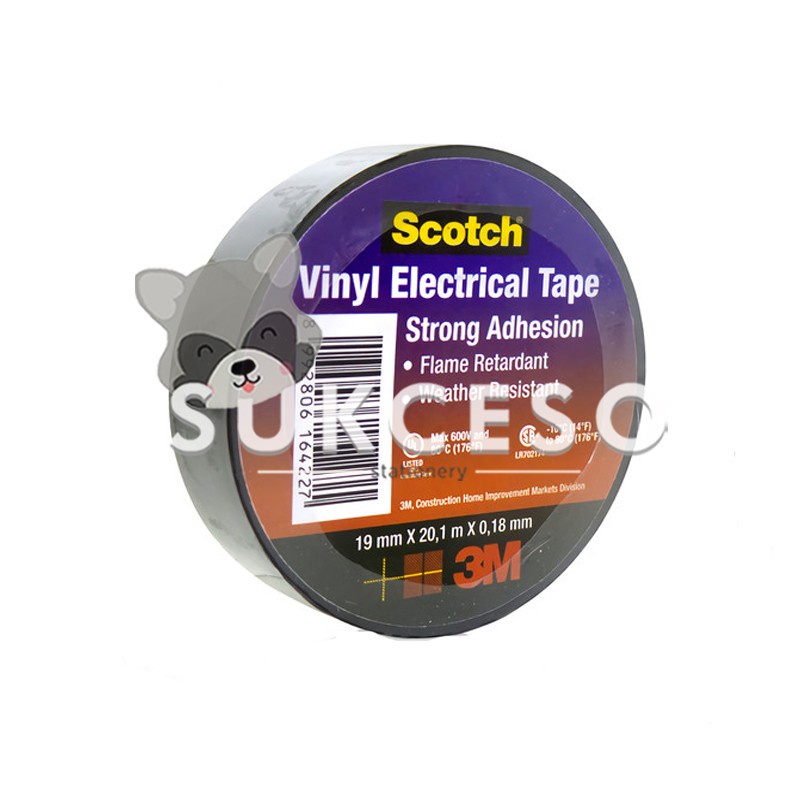 3m Scotch Vinyl Electrical Tape 19mm Commercial 700mm Electrical