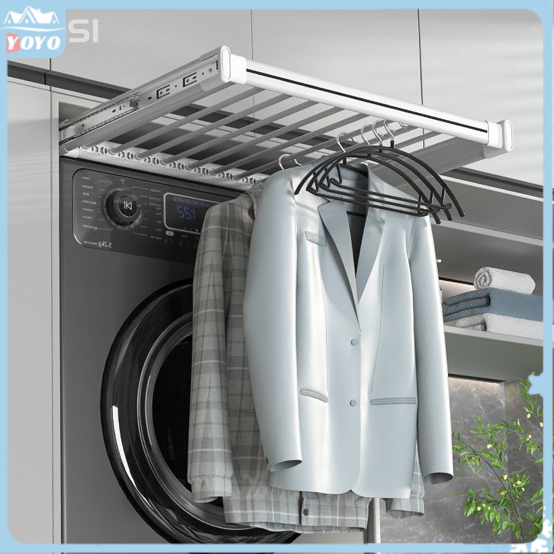 Built-in Pull-Out Trouser Rack Over Washer Drying Rack Dryer Rack Pull ...