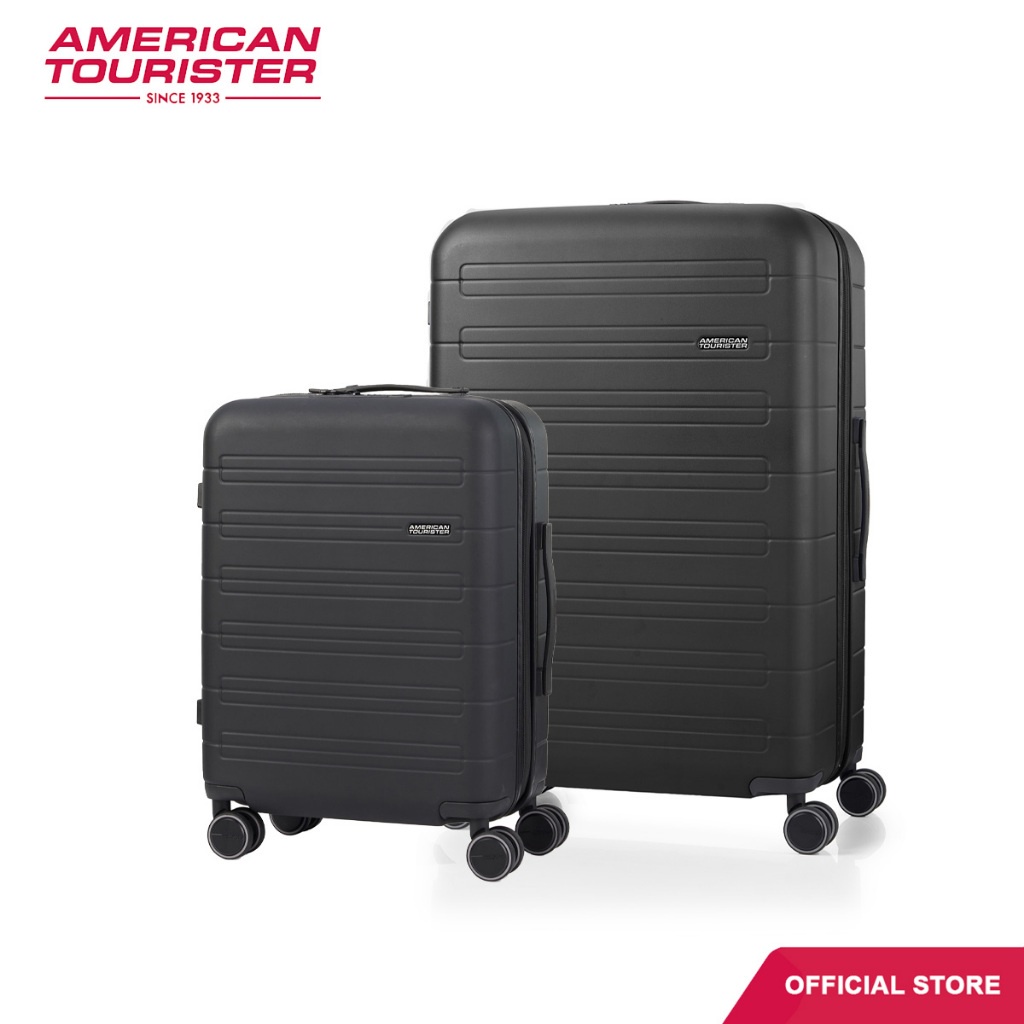 American Tourister Novastream 2 PC SET B (SP55/77E T SEC ZIP) | Shopee ...