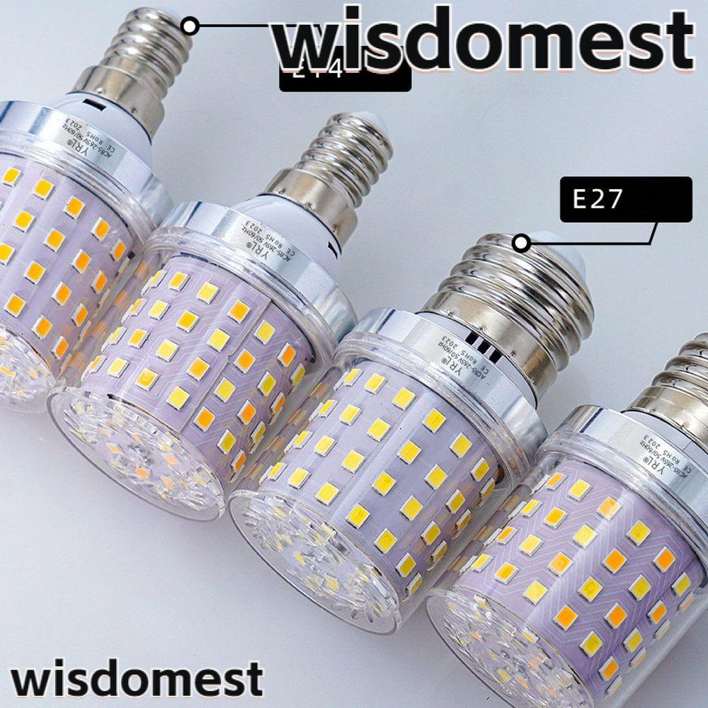 WISDOMEST Corn Lamp, Aluminum E27 E14 B22 B15 E26 E12 LED Corn Light Bulbs, Home Chandelier