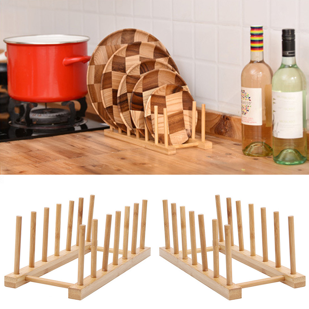 Kitchen Plate Holder Multi Grid Modern Dish Drainer For Cutting Board ...