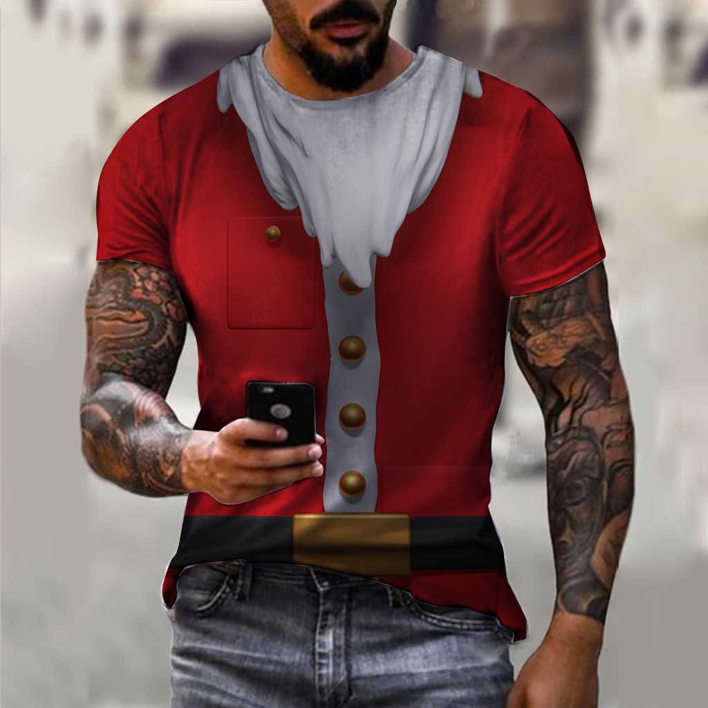 Mens cotton deals christmas shirt