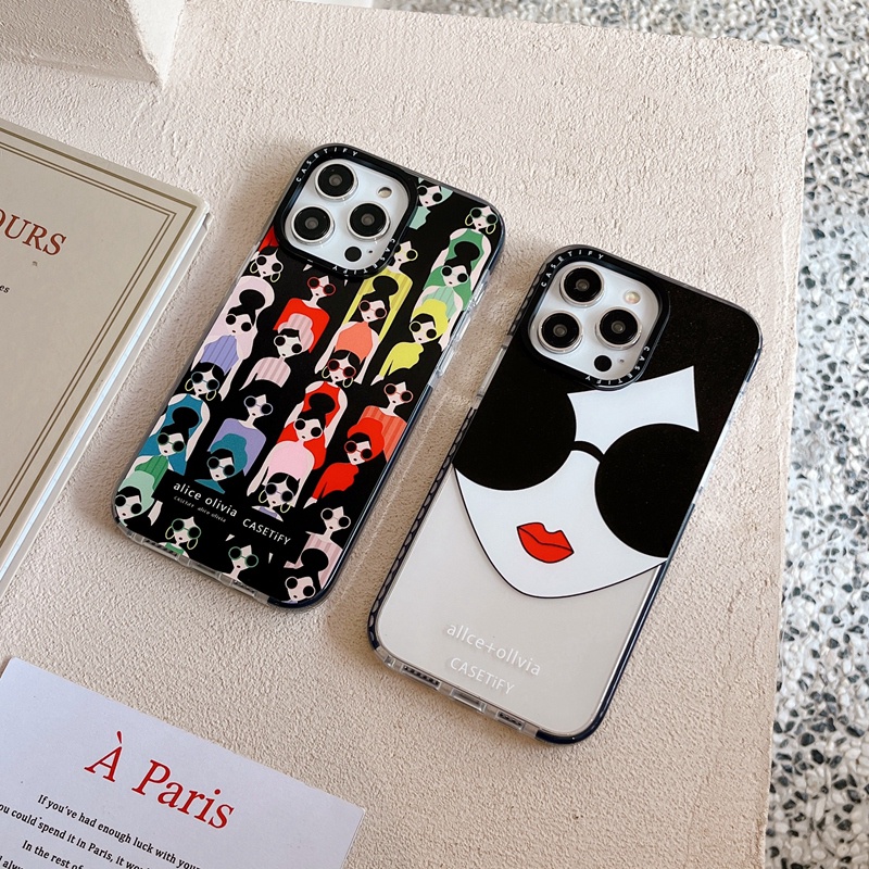 CASETi Alice Olivia Trendy Girl Case For iPhone 15 14 Plus 11 12 13 Pro  15Pro Max Soft Silicone Cover Casing | Shopee Singapore