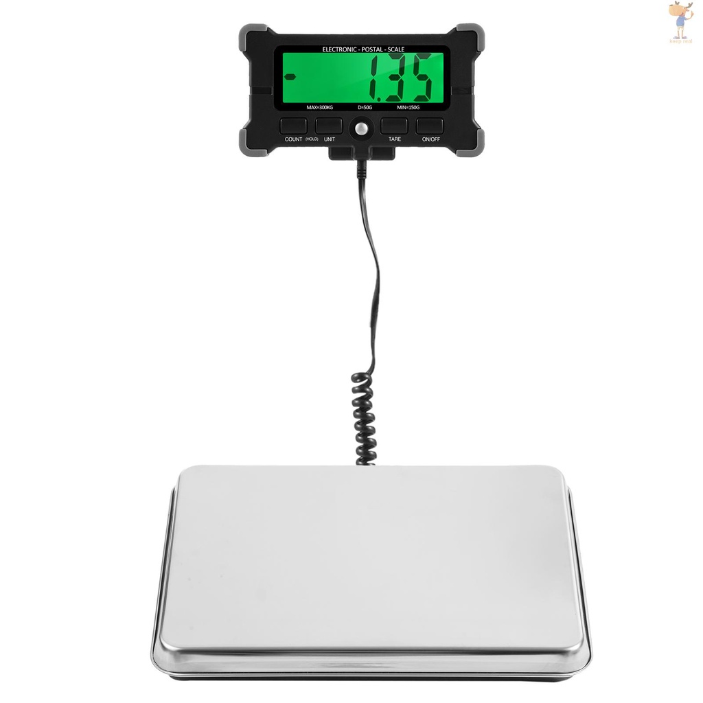 661 Lbs Electronic Postal Scale 50g Precision Integrated Stainless