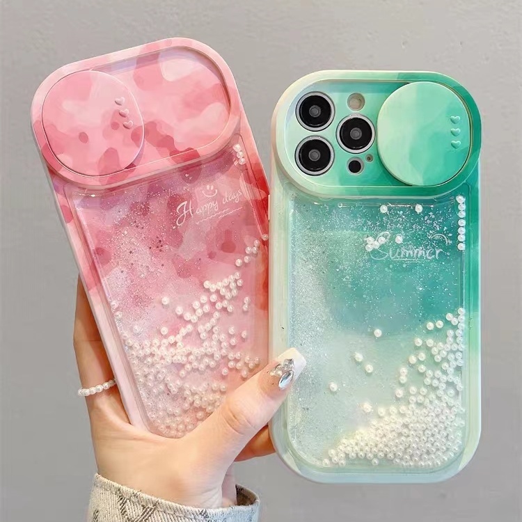 Quicksand sliding window Apple phone case iPhone 14 pro max case phone