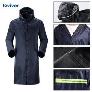 Rain jacket long on sale mens