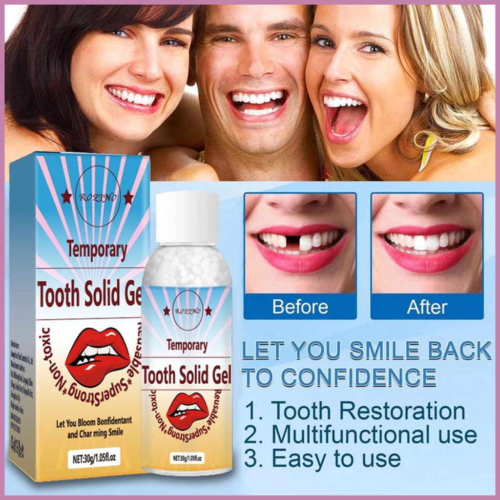 Moldable False Teeth Reusable Super Strong Tooth Gap Filler 30g Broken