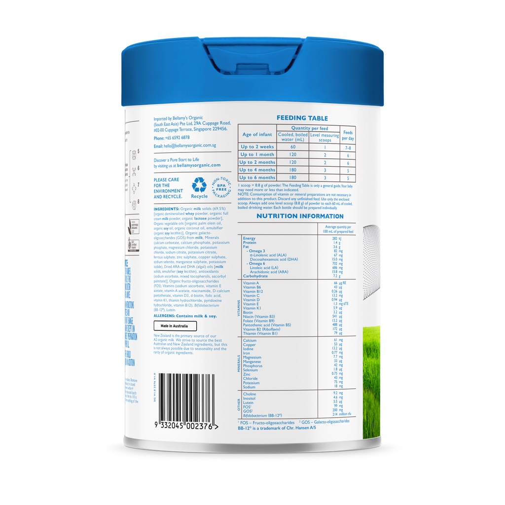 Bellamy's Organic Beta Genica-8