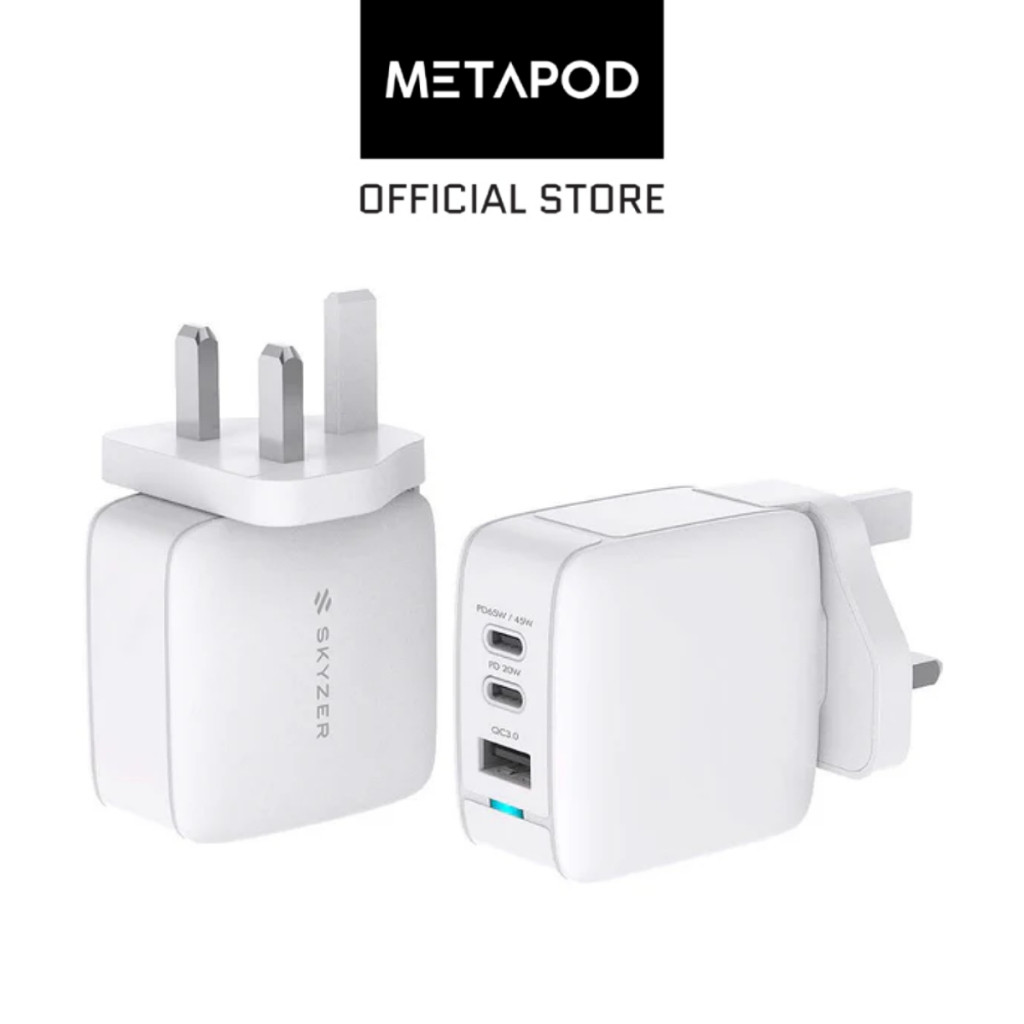 Skyzer PD158 SpeedPro 65W Max Fast Charging Wall Charger with 2 USB-C ...