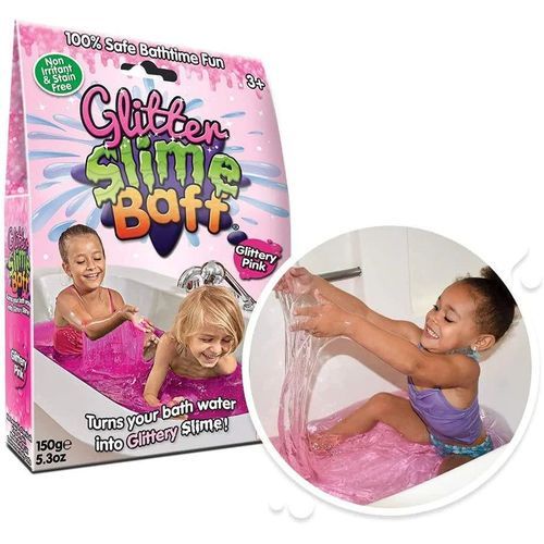 Slime Baff turns your bath water into a gooey, oozy bath of Slime! The  Slime is diluted into coloured water that can be safely drained away! 100%  SAFE,, By Zimpli Kids