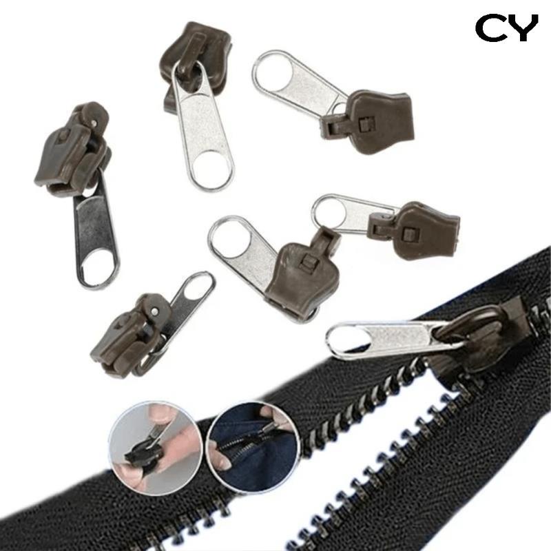 6pcs Zipper Repair Kit Universal Instant Fix Replacement Zip Slider Teeth Rescue New Design