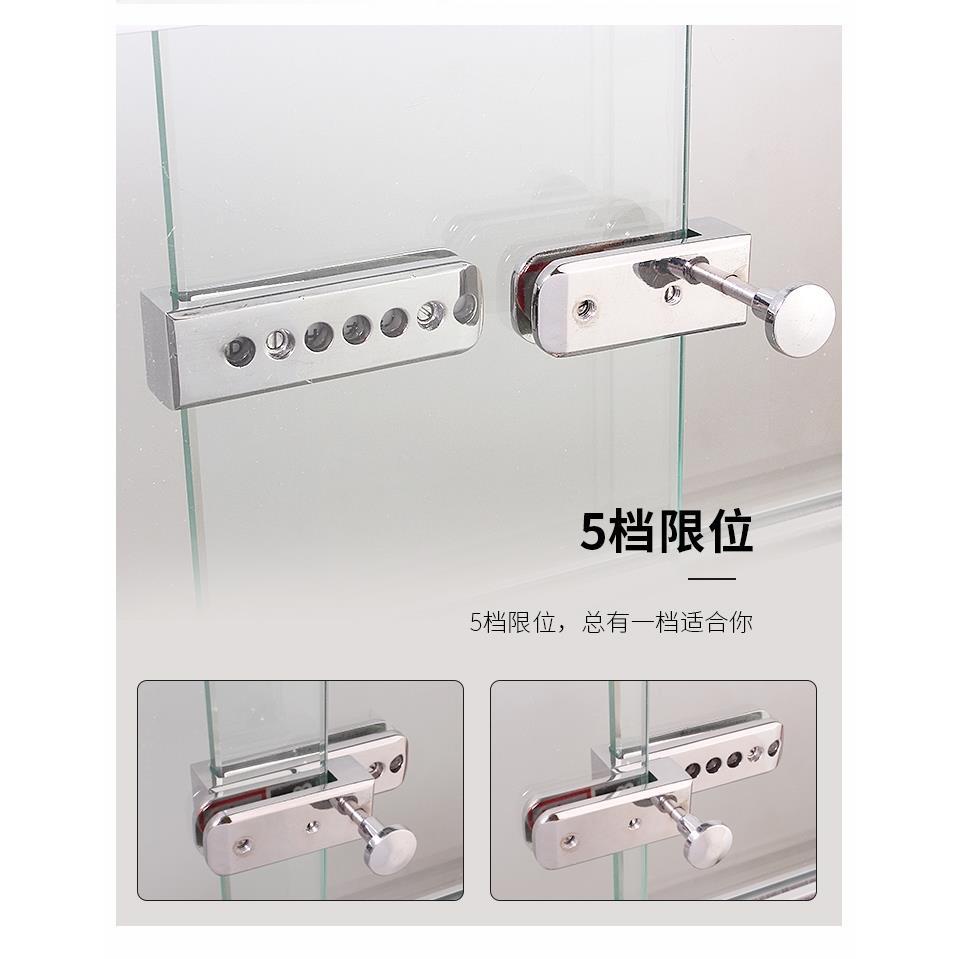 Punch Free Bathroom Glass Shift Lock Shower Room Lock Toilet Subareas