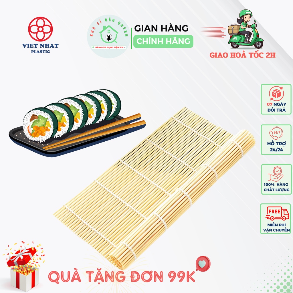 Kimbap Sushi Rice Roll Blinds, Round Lat Bamboo Rice Roll Blinds