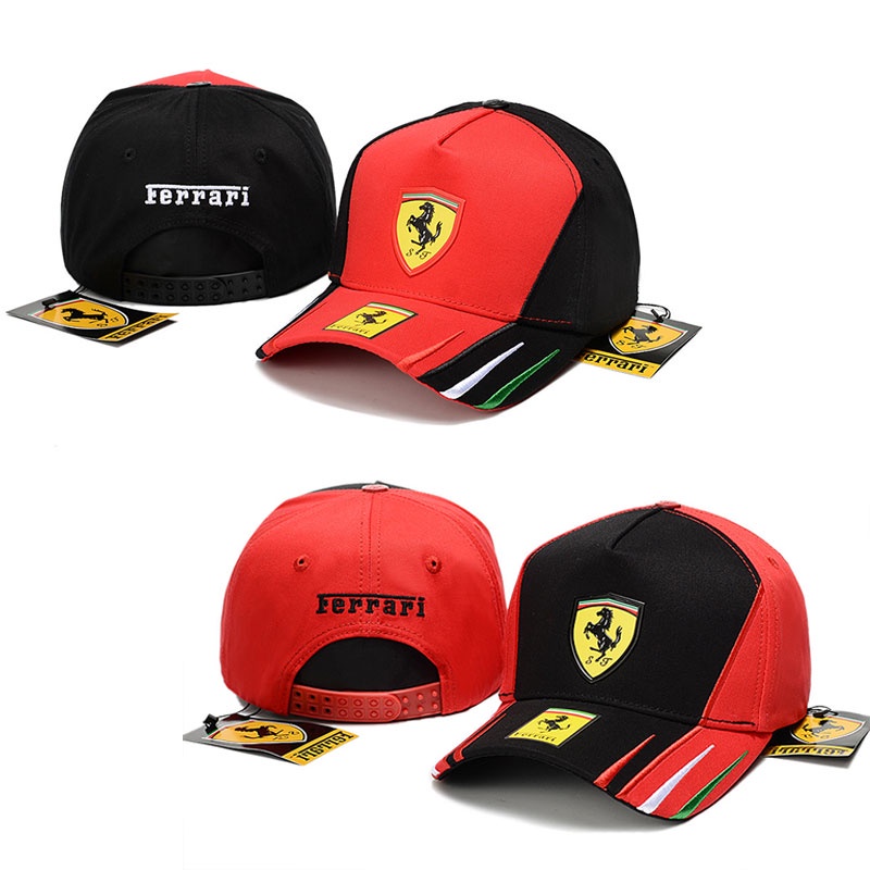 F1 Scuderia Ferrari Racing Hat Formula 1 Racer Baseball Cap Adjustable ...