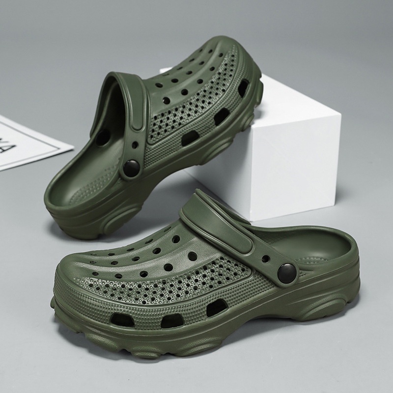 Mens army sale green crocs