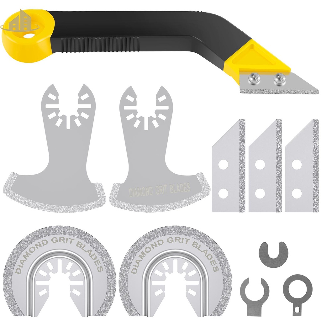 Oscillating Tool Blades and Tile Grout Saw Set Multifunctional Grout