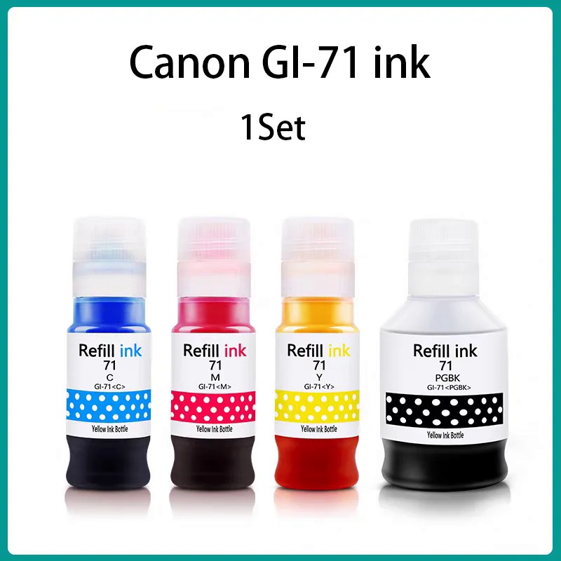 1Set For Canon GI-71 GI71 GI 71 Ink Canon G1020 G2020 G3020 G3060 G1220 ...