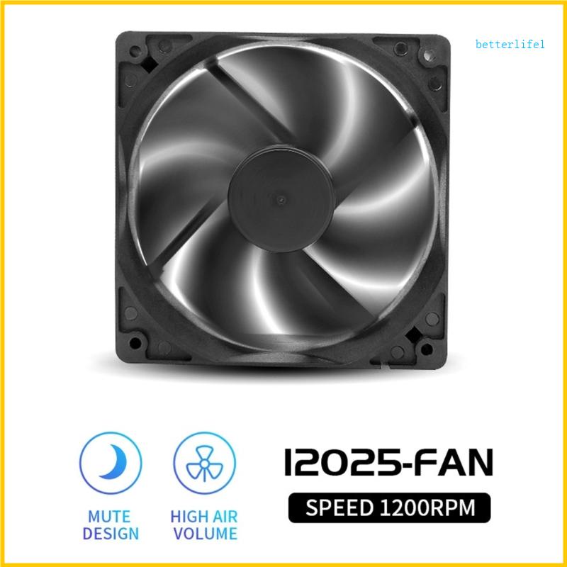 BTM 4Pin 3Pin 120mm PC Case Fan Quiet 12cm Cooling Fan Silent Computer ...