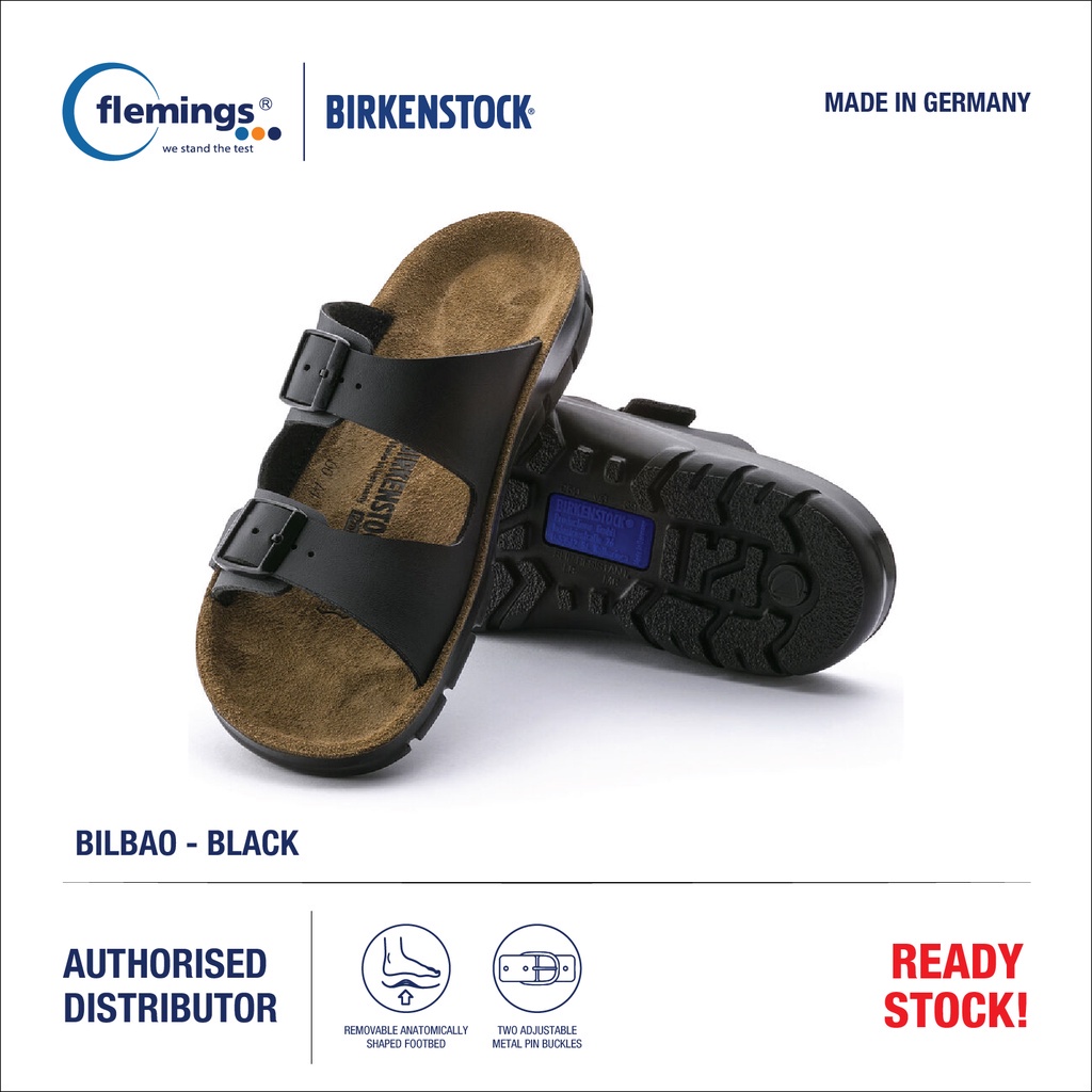 Birkenstocks Bilbao Unisex Casual Leather Sandals Shopee Singapore