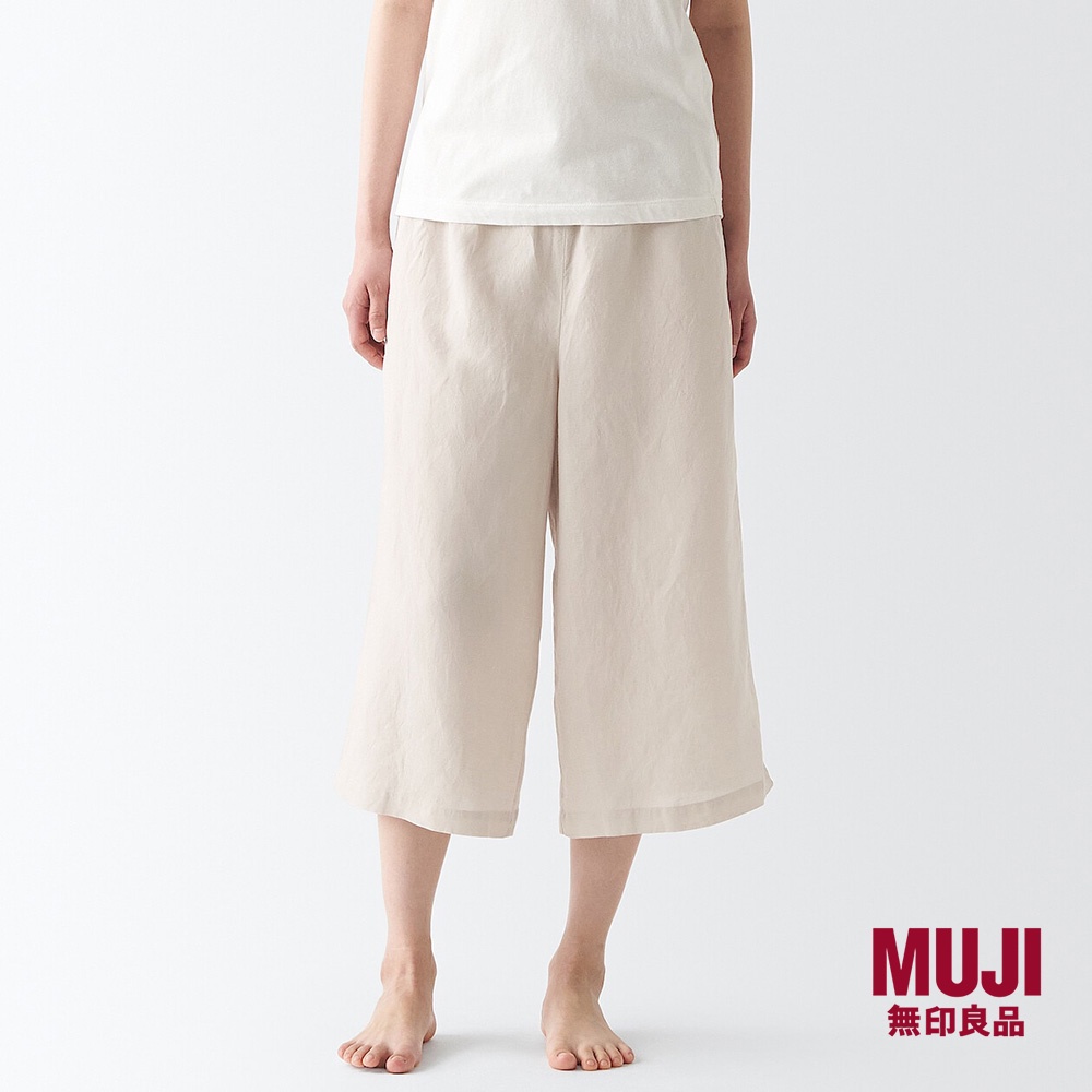 White linen hot sale capri pants