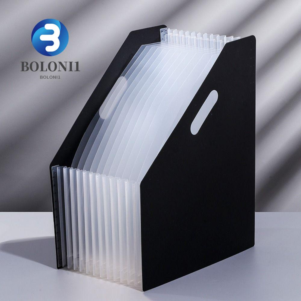 BO File Expanding Folder, Vertical Desk Bookends File Organizer A4