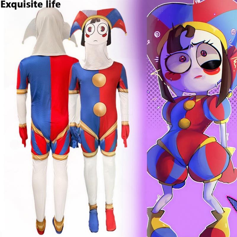 The Amazing Digital Circus Cosplay Pomni Costume Cute Cartoon Anime ...