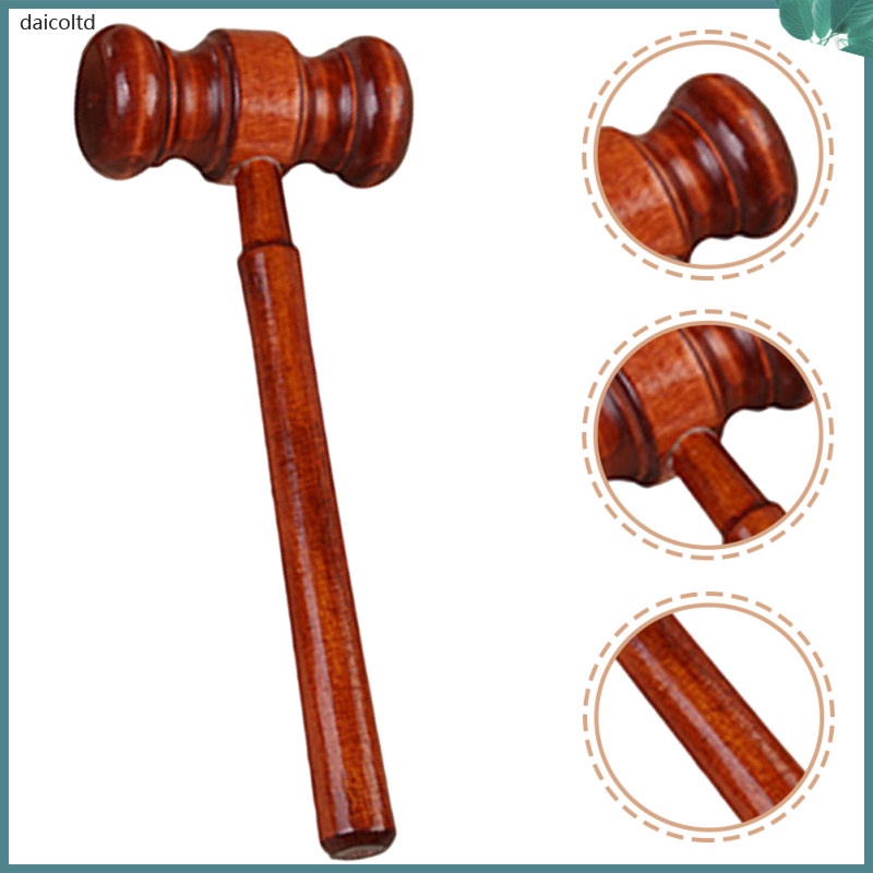 Judge Thing Wooden Gavel Kids Mini Toys Hammer Shot Cosplay Costume