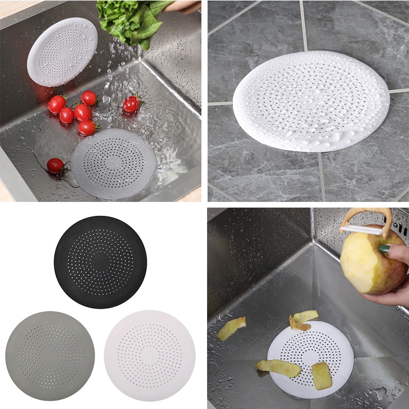 Silicone Hair Catcher Floor Drain Cover Strainer Basin Sink Trap Hair