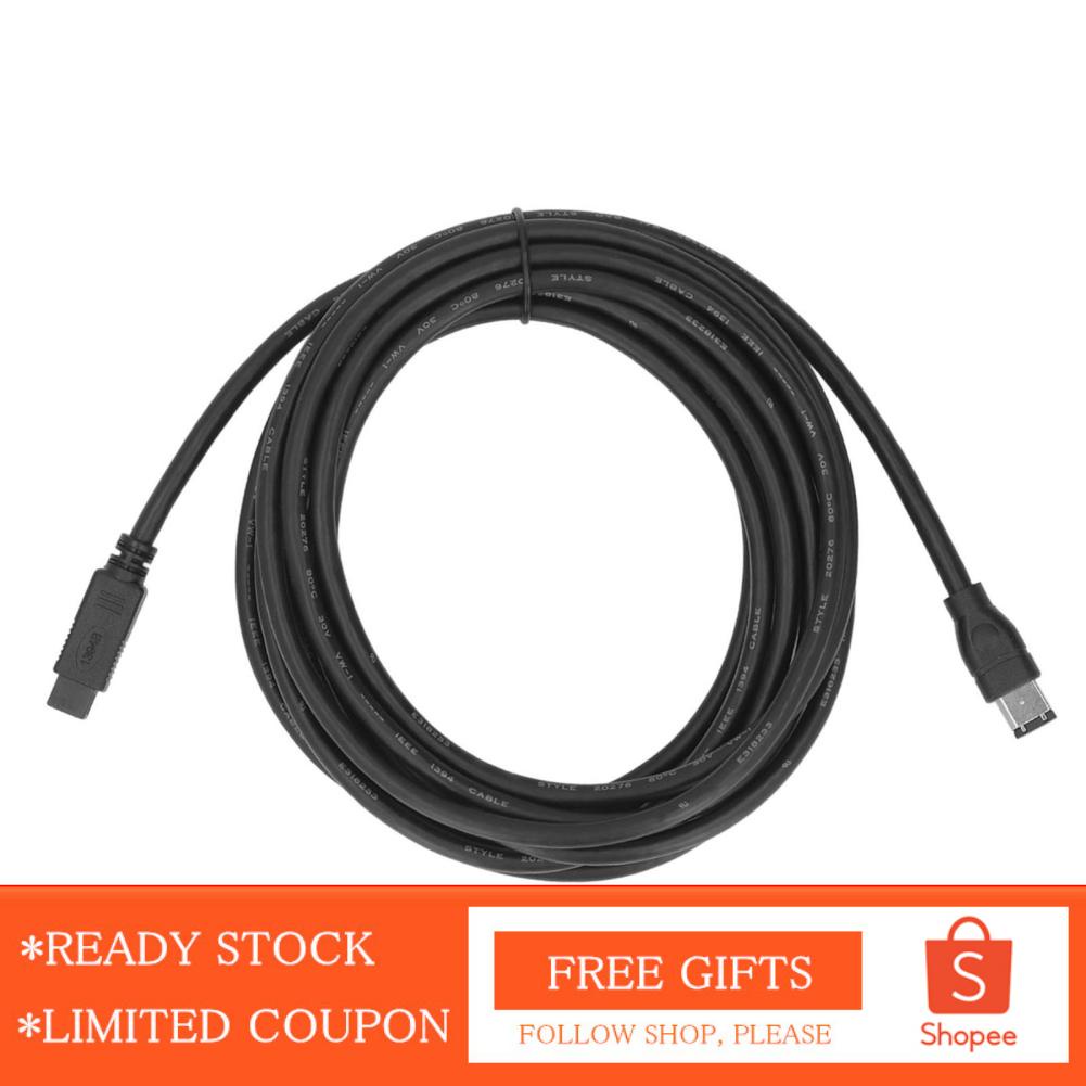 IEEE 1394 Firewire Cable 800Mbps 14.8ft Long Plug And Play Male To ROSH Shopee