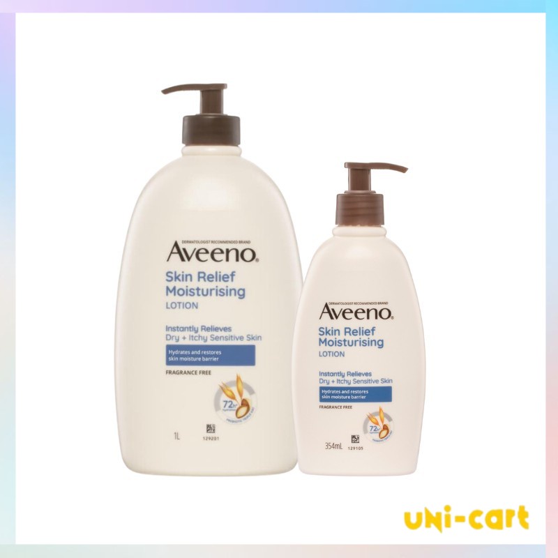 [Cheapest] Aveeno Skin Relief Moisturizing Lotion 354ml, 1L | For Extra ...